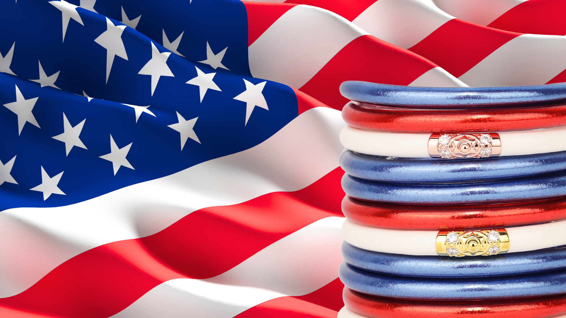 BuDhaGirl | All Weather Bangles | Fourth of July