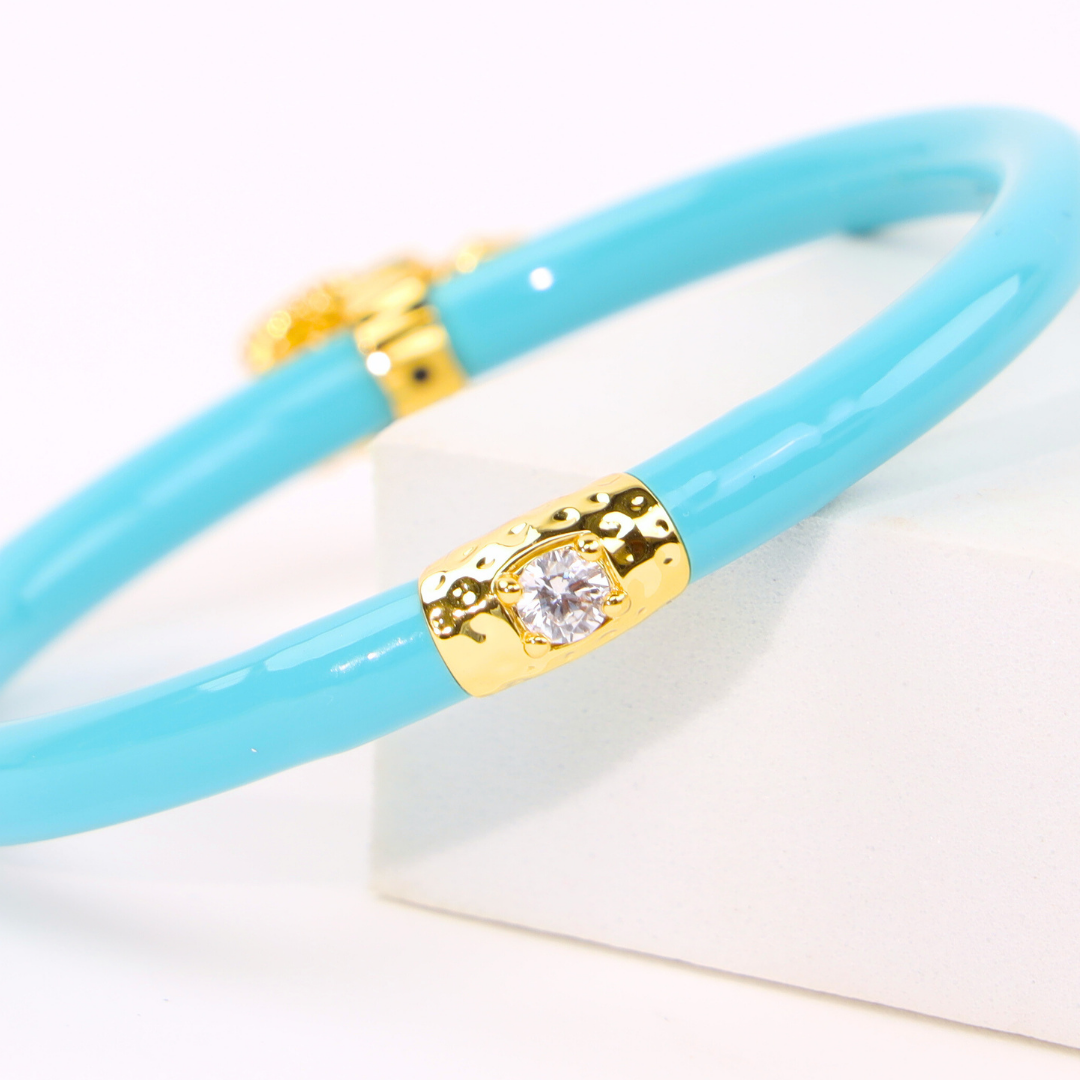 Fauna Seahorse All Weather Bangle® (AWB®) - Turquoise