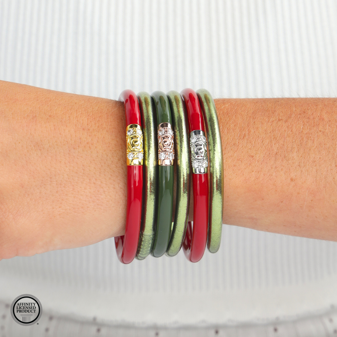 Alpha Chi Omega Sorority Bangle Bracelet Stack | BuDhaGirl