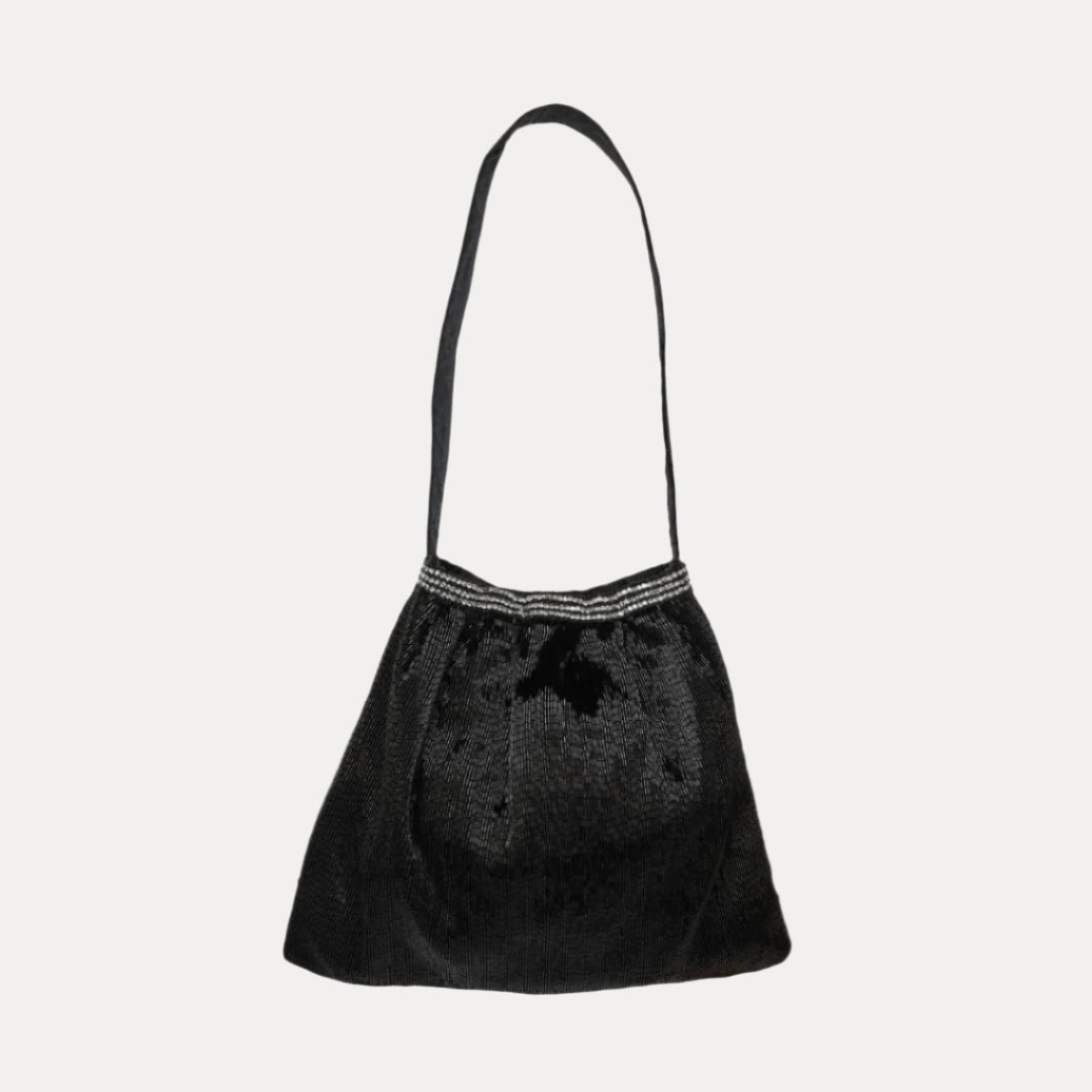 Boho Tote Bag - Black