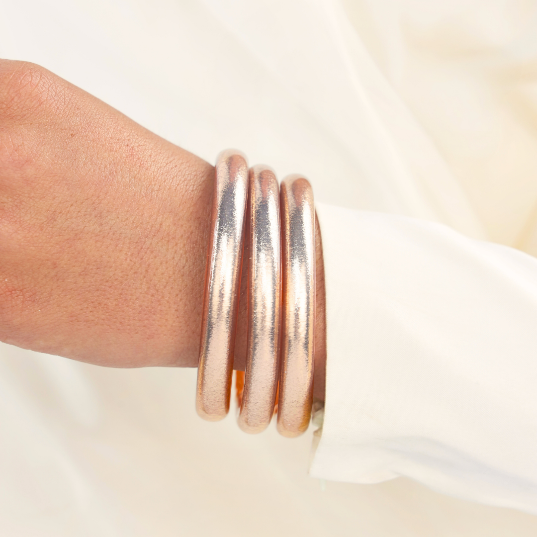 Champagne Tzubbie All Weather Bangles® Bundle | BuDhaGirl