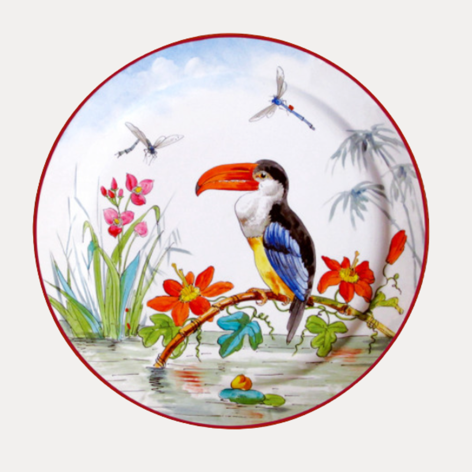 Au Bain Marie Bracquemond Tin Plates | French Country Decor | BuDhaGirl