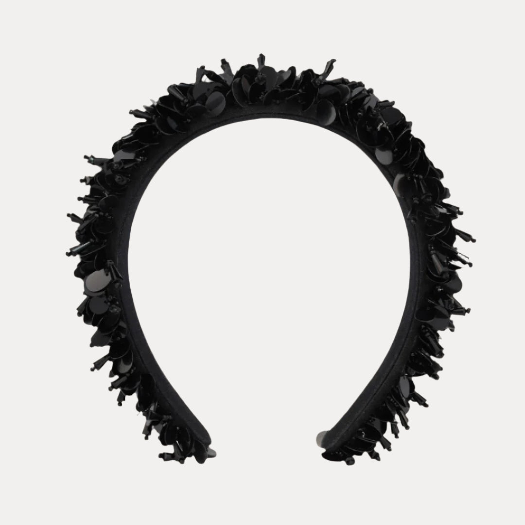 Black Diva Headband: Glamorous and Comfortable Statement Piece | BuDhaGirl