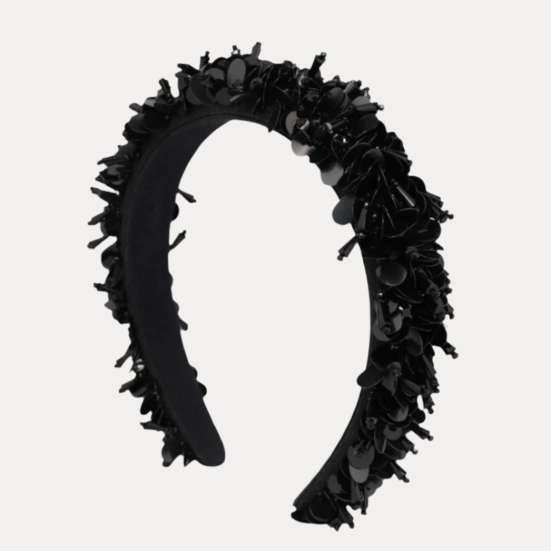 Black Diva Headband: Glamorous and Comfortable Statement Piece | BuDhaGirl