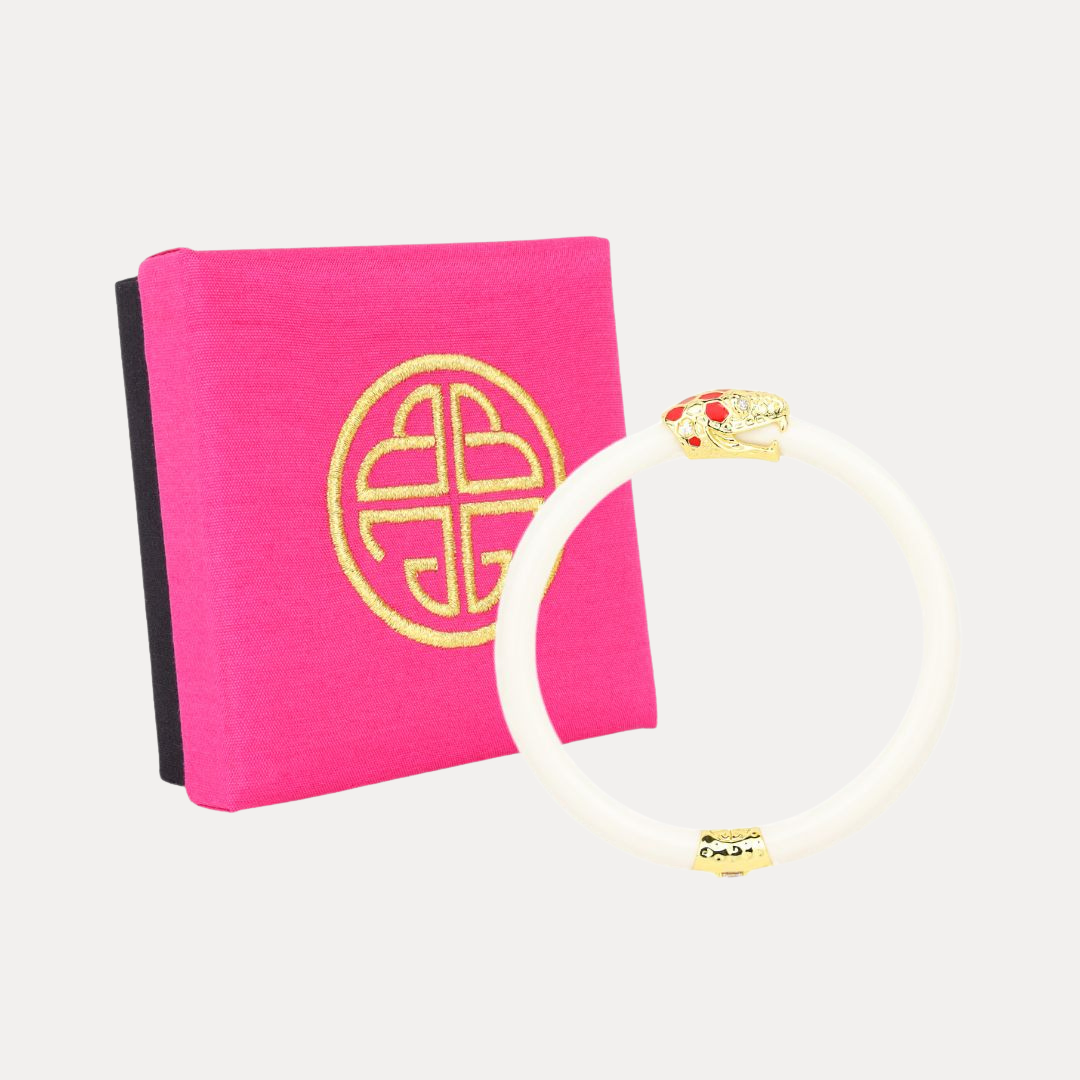 Fauna Snake All Weather Bangle® (AWB®) - Ivory | BuDhaGirl