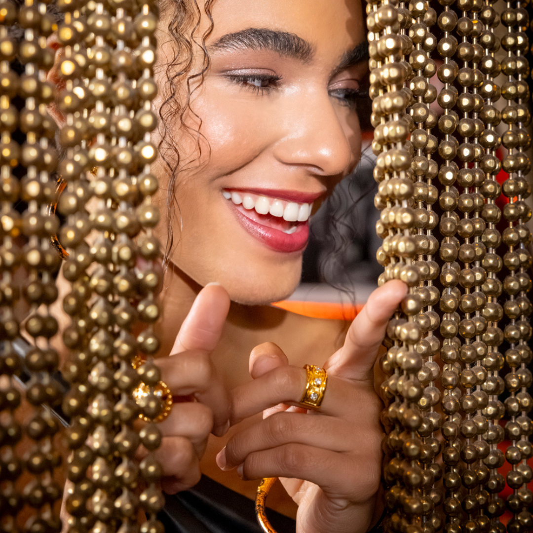 Gold Seven Crystal Ring | BuDhaGirl