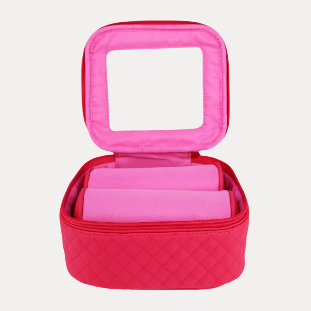 Large Pink Travel Storage Case For Bangle Bracelets | BuDhaGirl