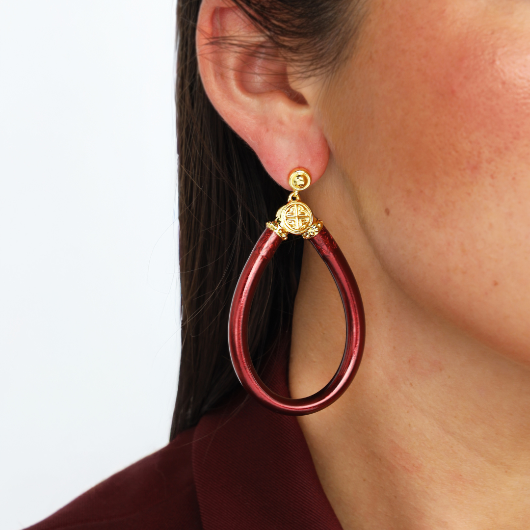 Merlot All Weather Earrings | BuDhaGirl