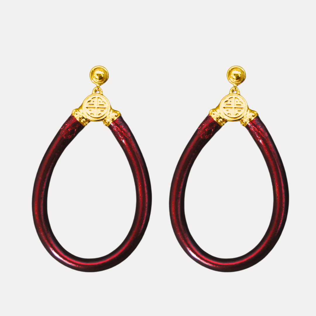 Merlot All Weather Earrings | BuDhaGirl