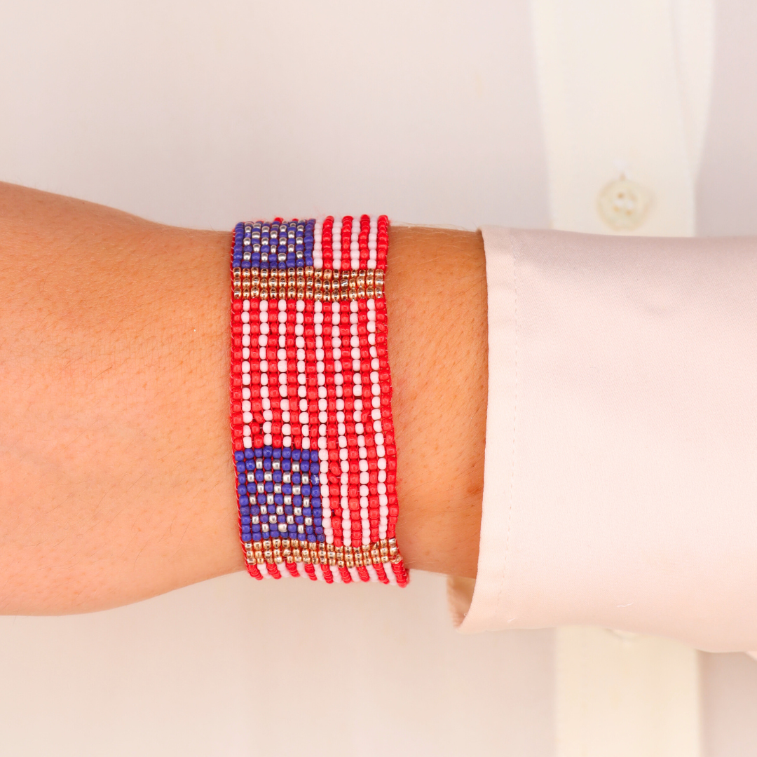 Old Glory Beaded Bracelet | BuDhaGirl