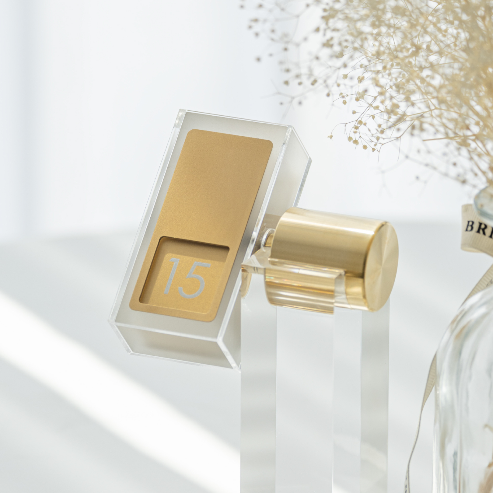 Champagne Gnomon Perpetual Flip Calendar | Luxury Analog Desk Decor | BuDhaGirl