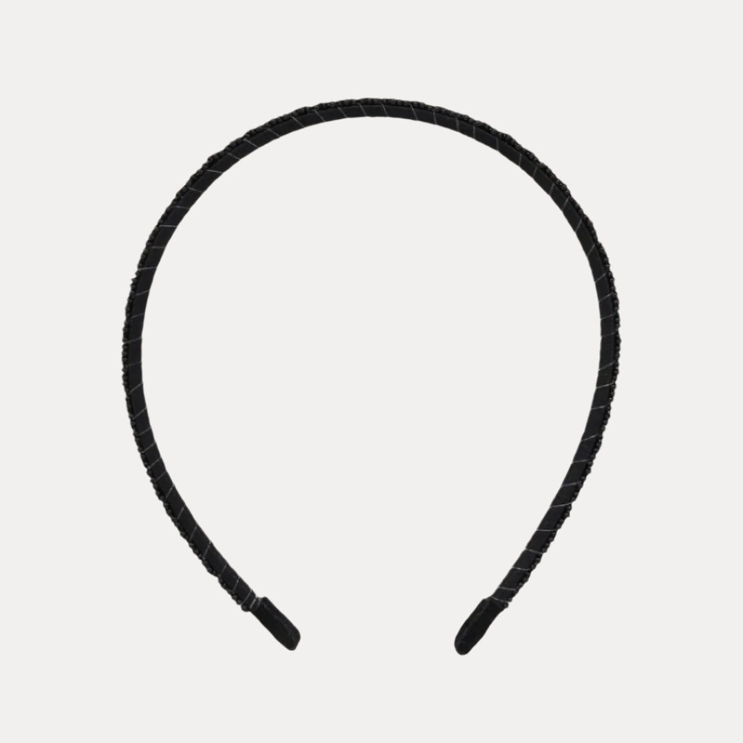 Black Mix and Match Plaza Duo Headbands | BuDhaGirl