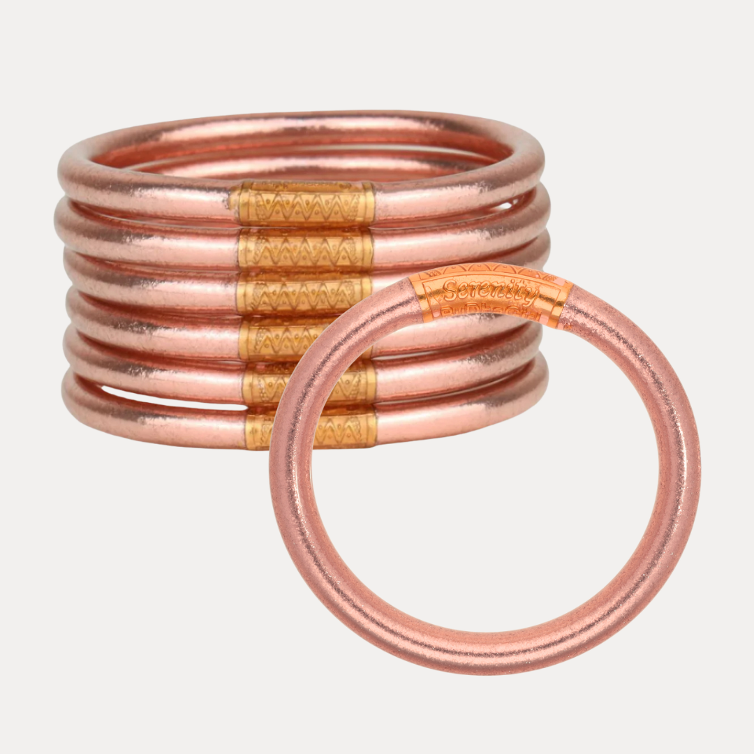 Rose Gold All Weather Bangles Bundle | Bangles, Bracelets, Jewelry | BuDhaGirl