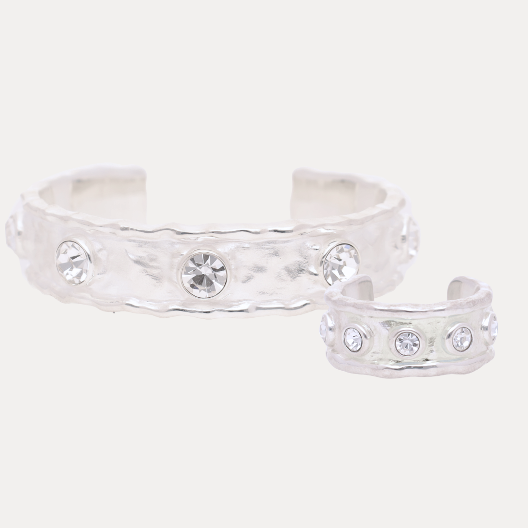 Silver Seven Crystal Cuff | BuDhaGirl