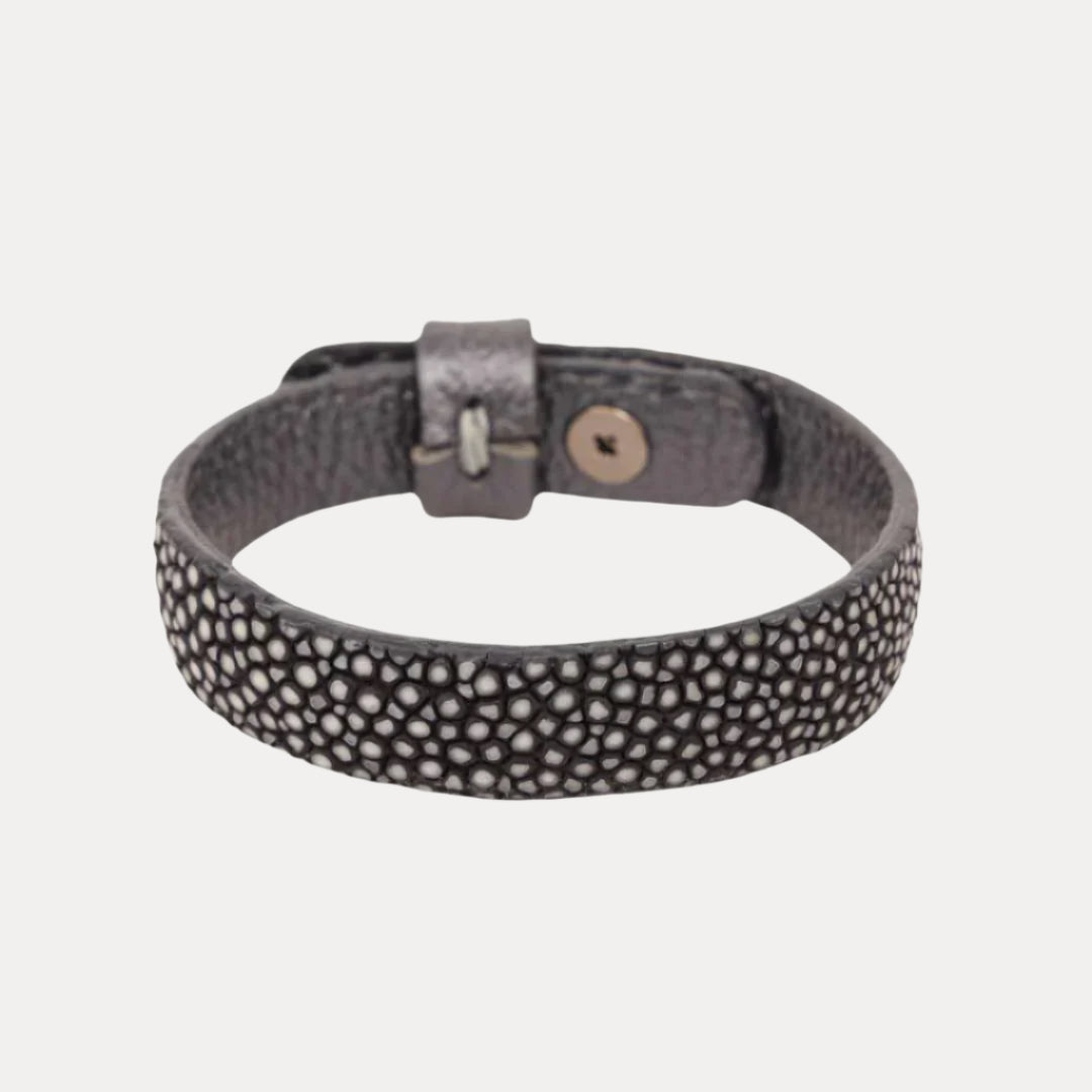 Stingray Graphite Wrist Wrap Bracelet For Men | BuDhaHomme by BuDhaGirl