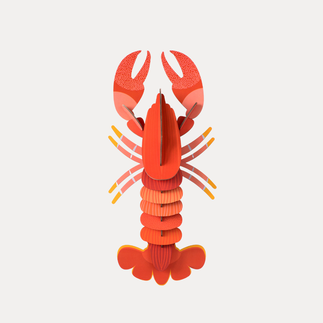 Red Lobster Wall Art | Bold 3D Marine Decor | BuDhaGirl