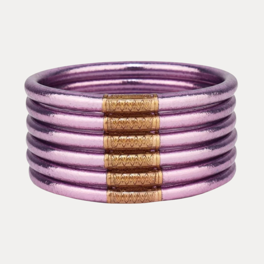 Lila All Weather Bangles (AWB) - Serenity Prayer | BuDhaGirl