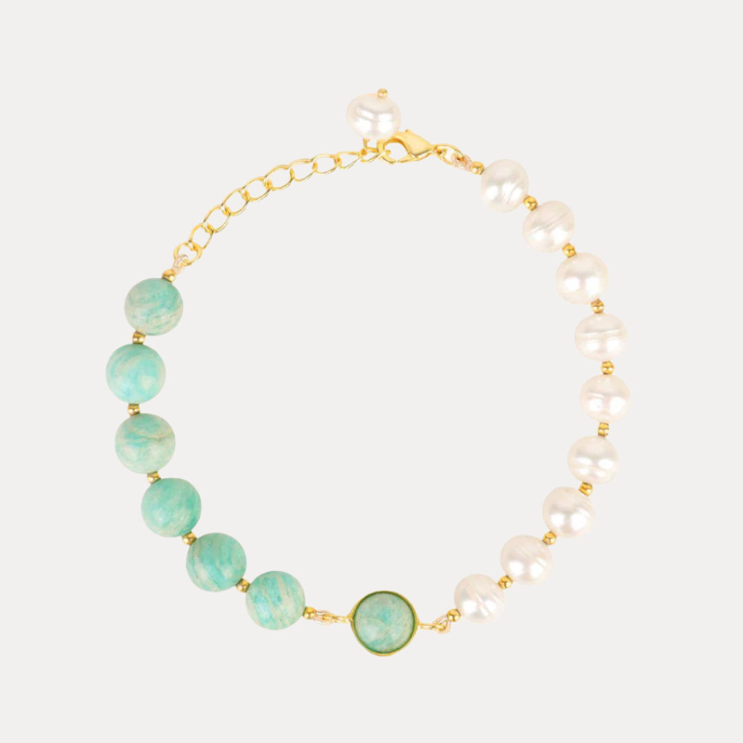 Margarite Bracelet - Turquoise & Pearl