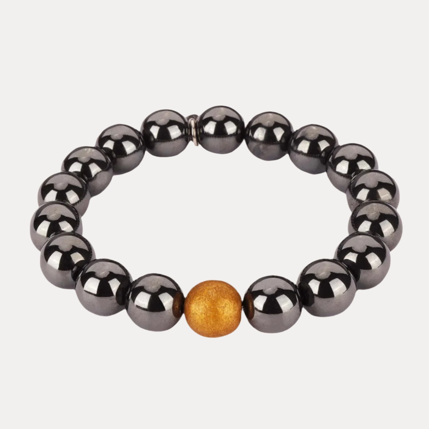 Bracelets for Men | Beaded Bracelet in Hematite | Mens Jewelry | BuDhaGirl