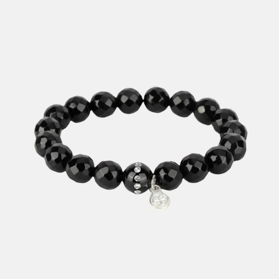 Jett Black Bianca Beaded Bracelet For Women | BuDhaGirl