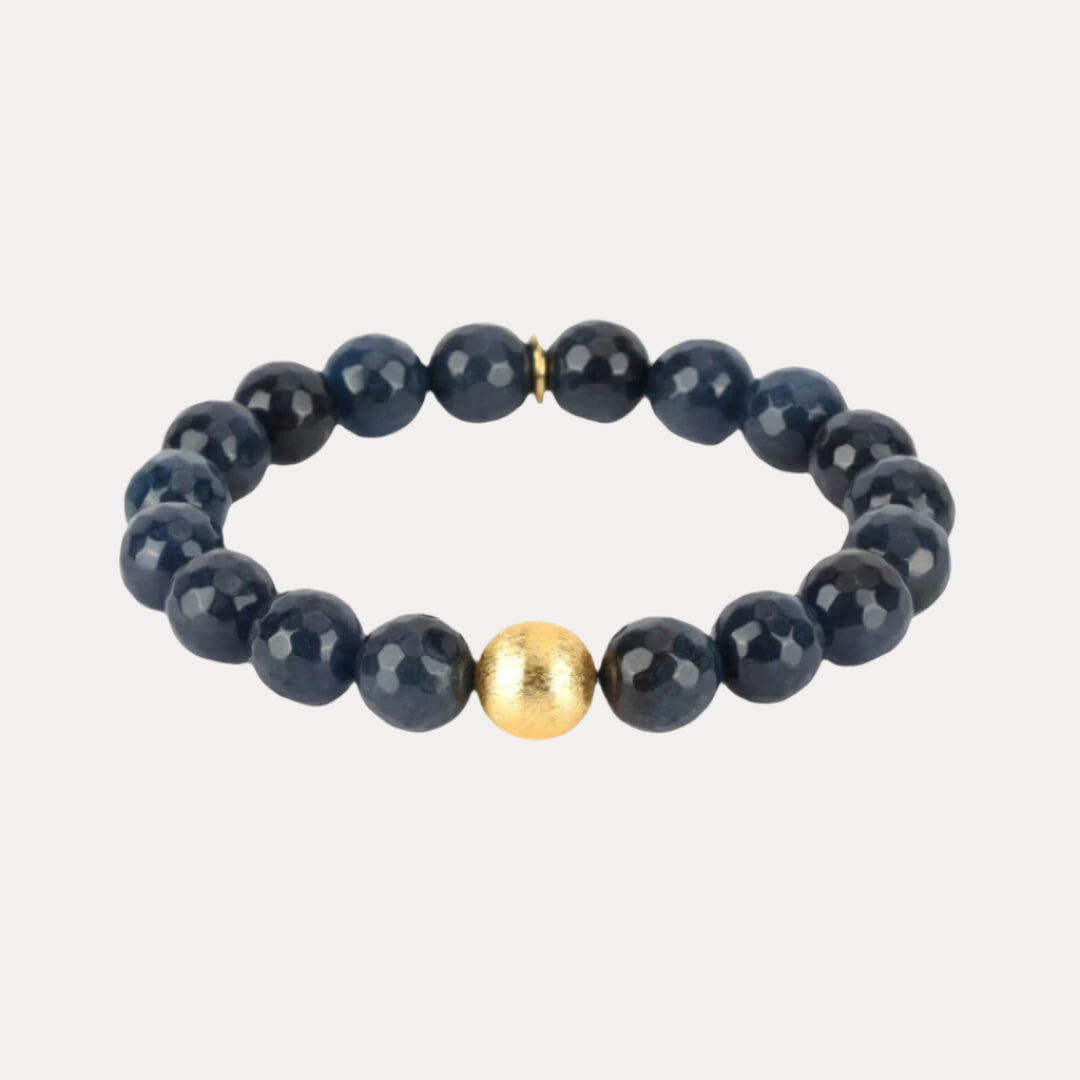 Midnight Blue Bianca Beaded Bracelet For Women | BuDhaGirl