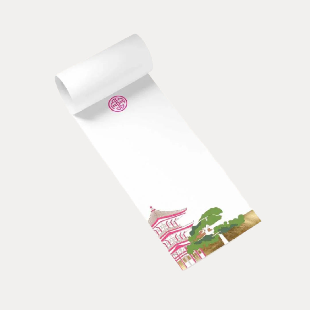 Colorful High Quality Magnetic Notepad | Pagoda Inspired | Set of 3 | BuDhaPaper by BuDhaGirl