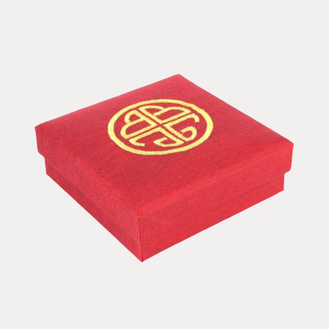 Limited Edition Cranberry Red Silk Holiday Box | BuDhaGirl