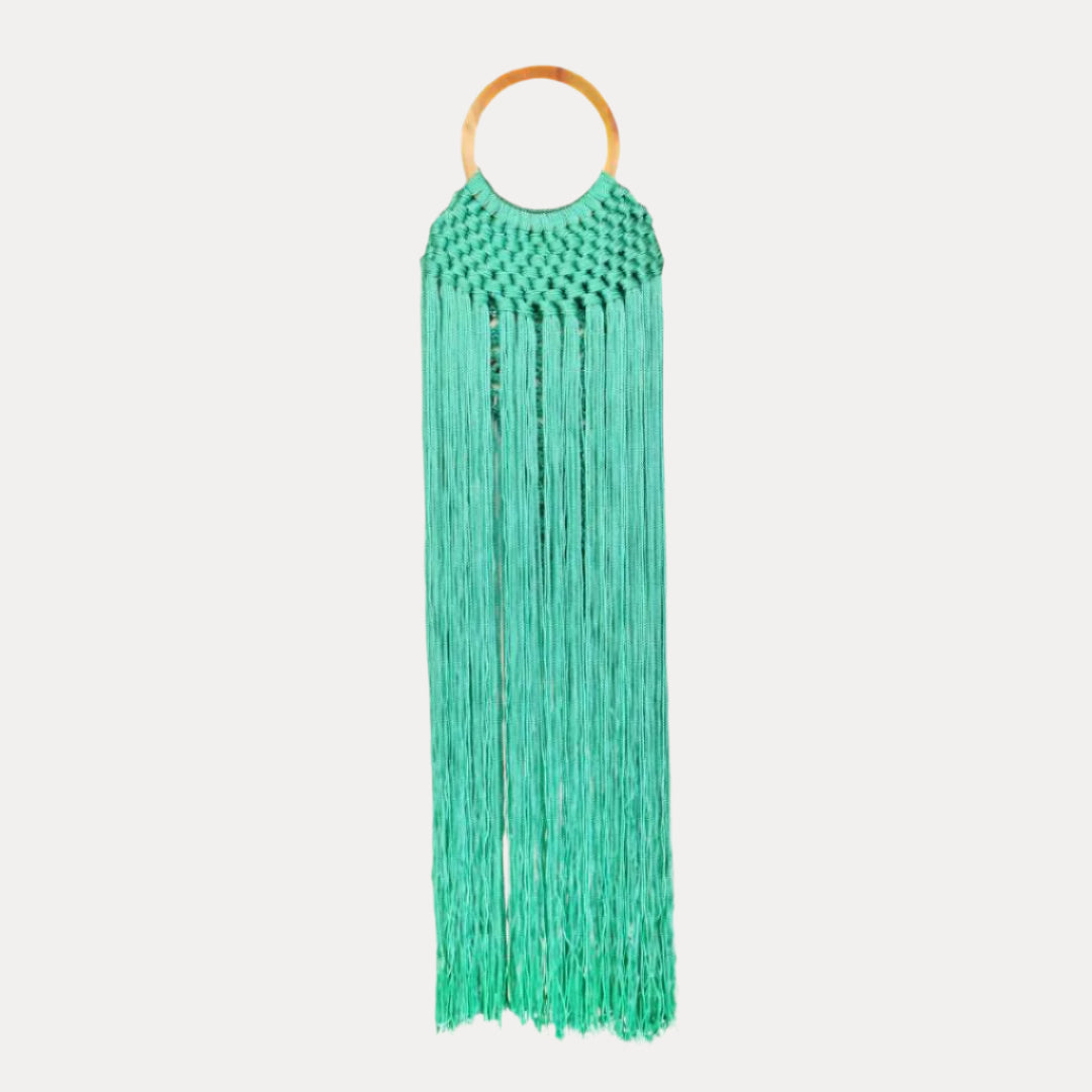 Fringe Handbag in Turquoise | Fringe Bag by BuDhaGirl