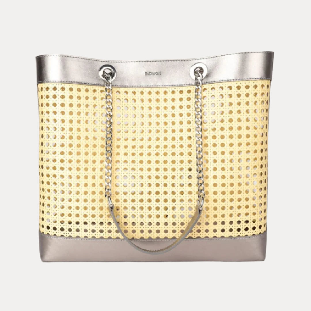 Cane Bag | Wicker Tote | Bags by BuDhaGirl
