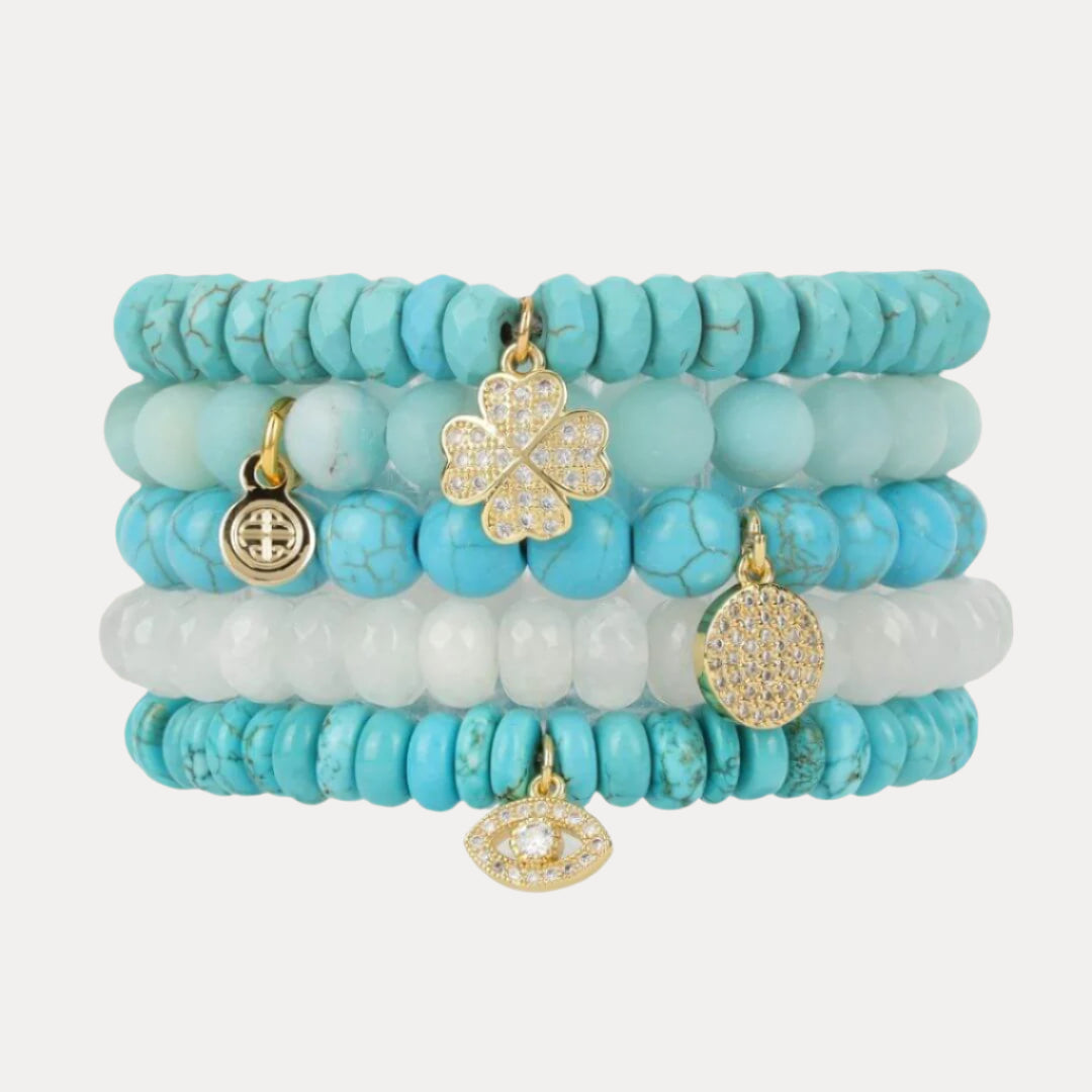 Chamonix - Crystal Beaded Multi Bracelet Set | BuDhaGirl