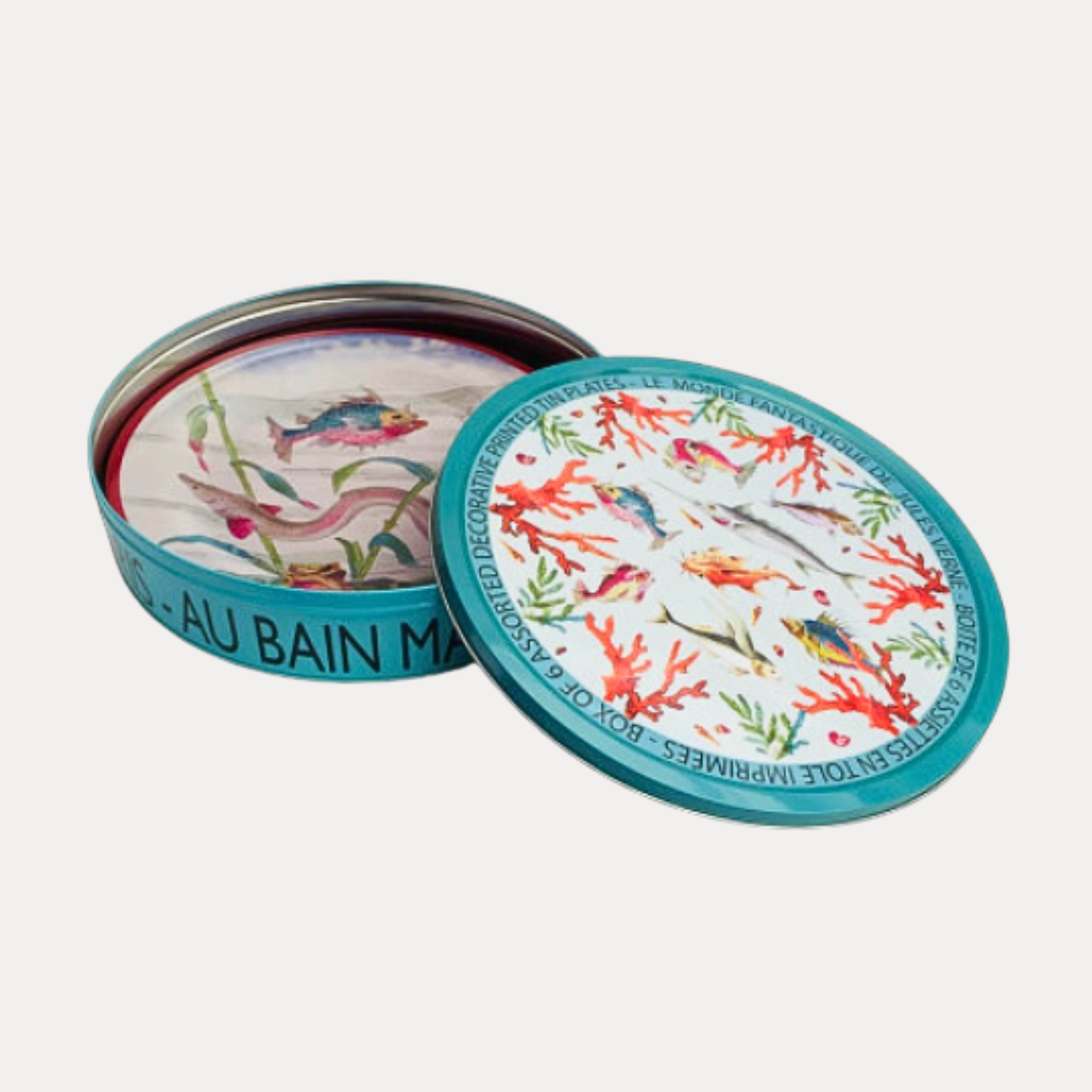 Au Bain Marie Jules Verne Tin Plates | Ocean Decor | BuDhaGirl
