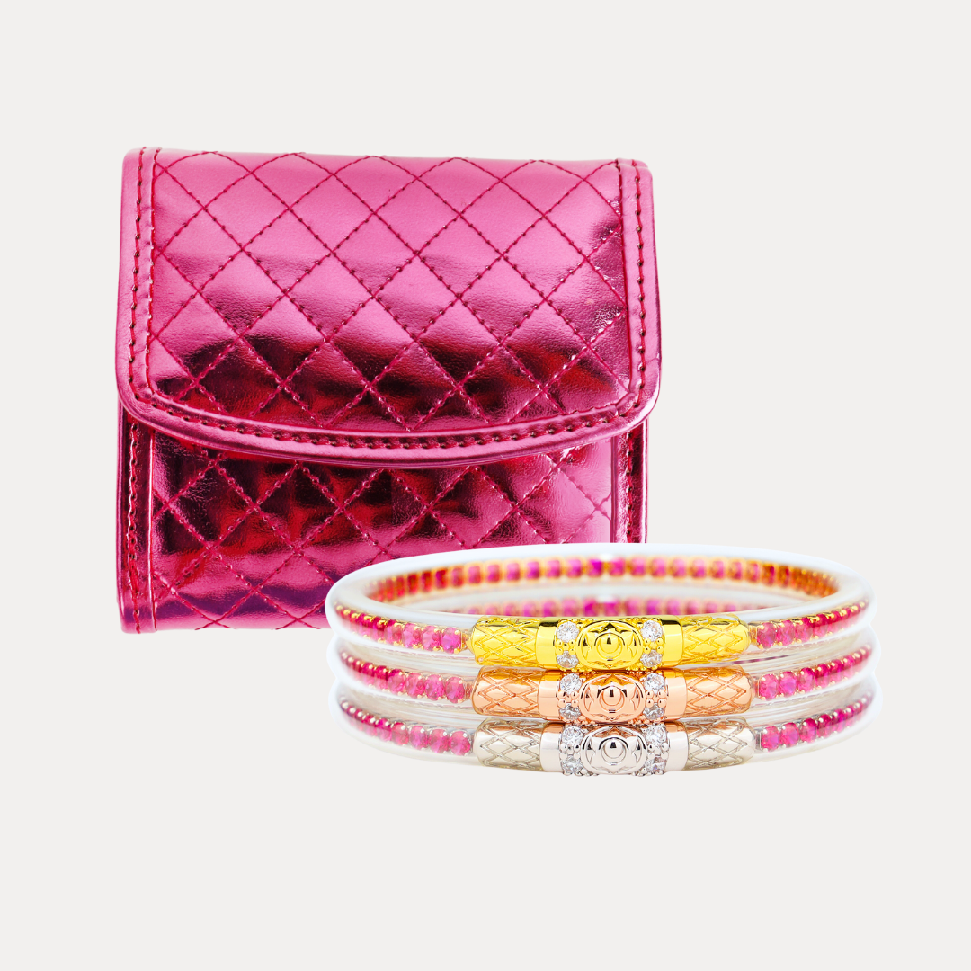 Epic Pink Wallet Holiday Bundle | Bangles, Bracelets, Jewelry | BuDhaGirl