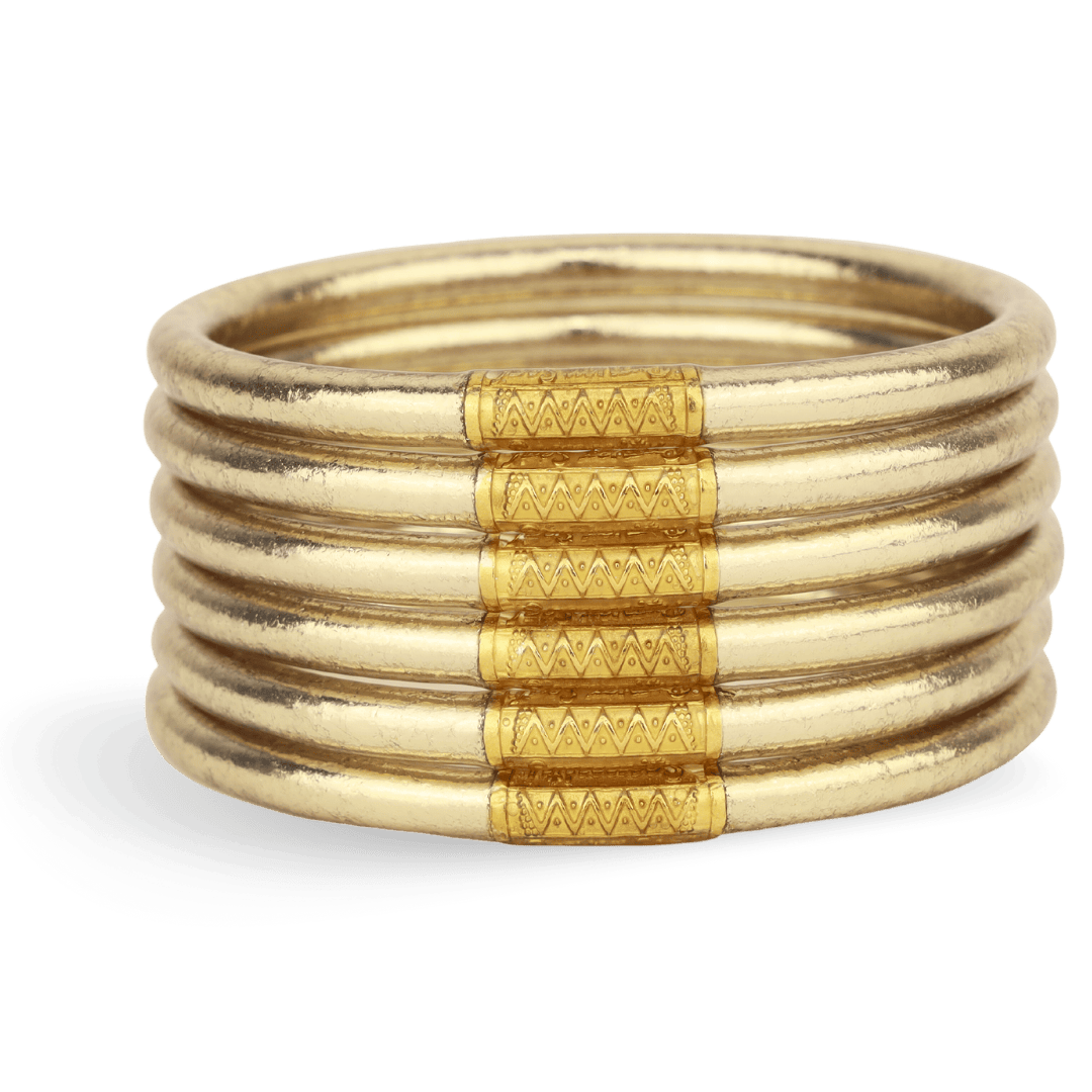 Light Gold Etoile All Weather Bangle Bracelets for Women | BuDhaGirl