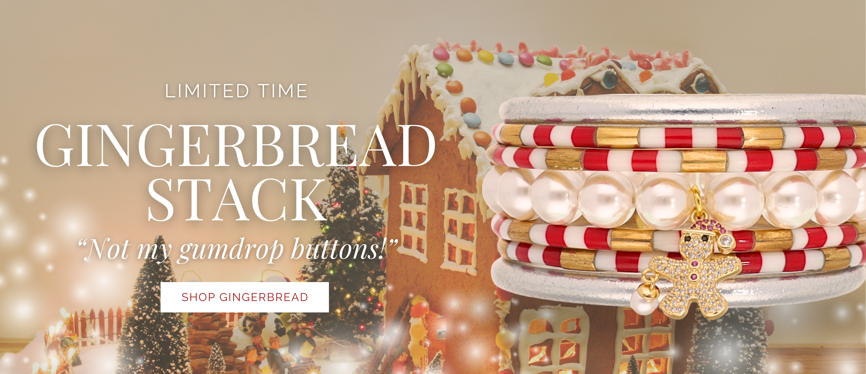 Gingerbread Stack | Holiday Bangle Bracelet Stack from BuDhaGirl