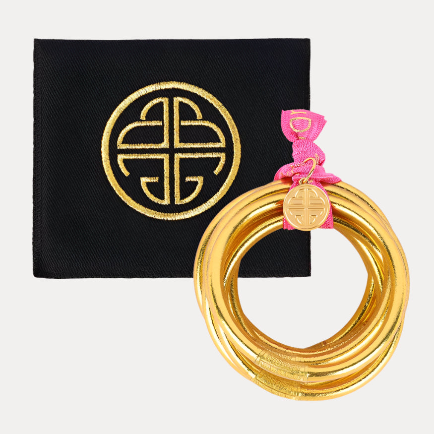 12.01.101.44.S6,12.01.101.44.M6,12.01.101.44.L6,12.01.101.44.XL6, Gold All Weather Bangles® (AWB®) - Serenity Prayer | Bangle Bracelets for Women | BuDhaGirl