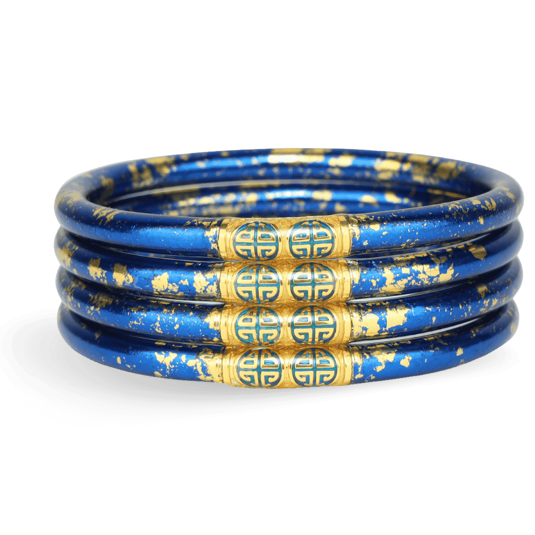 KOI Saffir Cobalt Blue All Weather Bangles Bracelets | BuDhaGirl