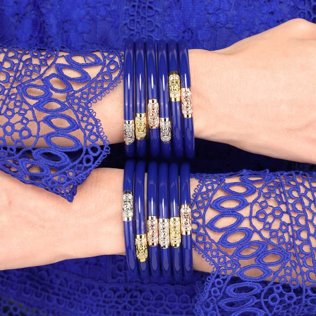 Three Kings All Weather Bangles® (AWB®) - Lapis | Bangle Bracelets for Women | BuDhaGirl