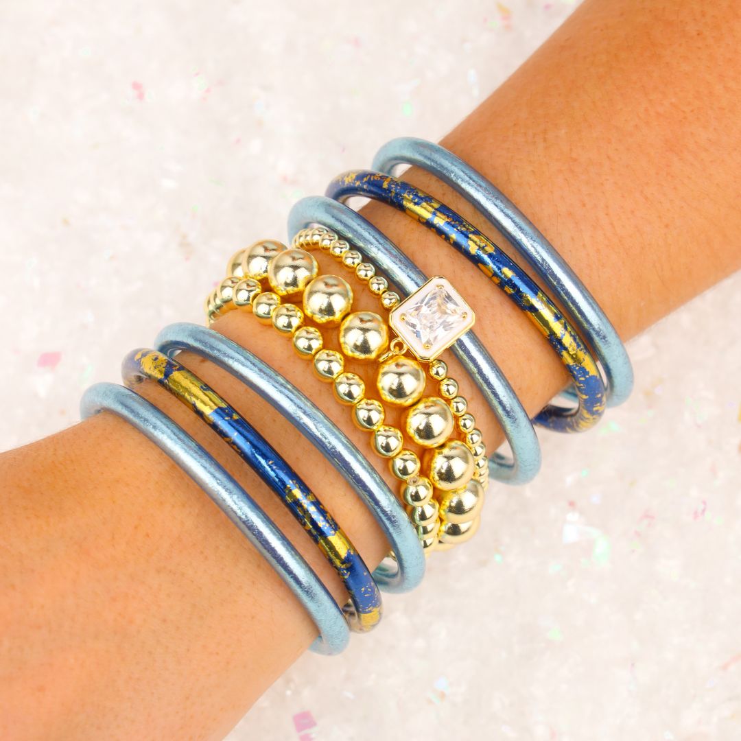 Melinda Beaded Bracelet Set | Gold Bracelet Set for Women | BuDhaGirl