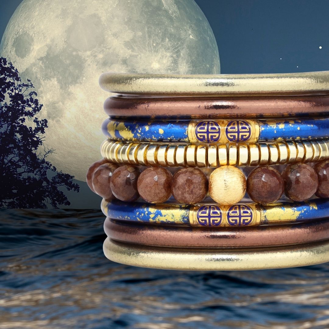 November Beaver Moon Bangle Bracelet Stack of the Week | BuDhaGirl