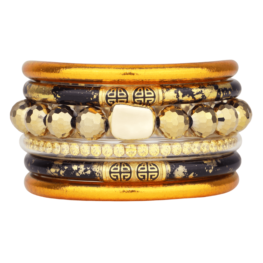 October Hunter Moon Bangle Bracelet Stack | BuDhaGirl