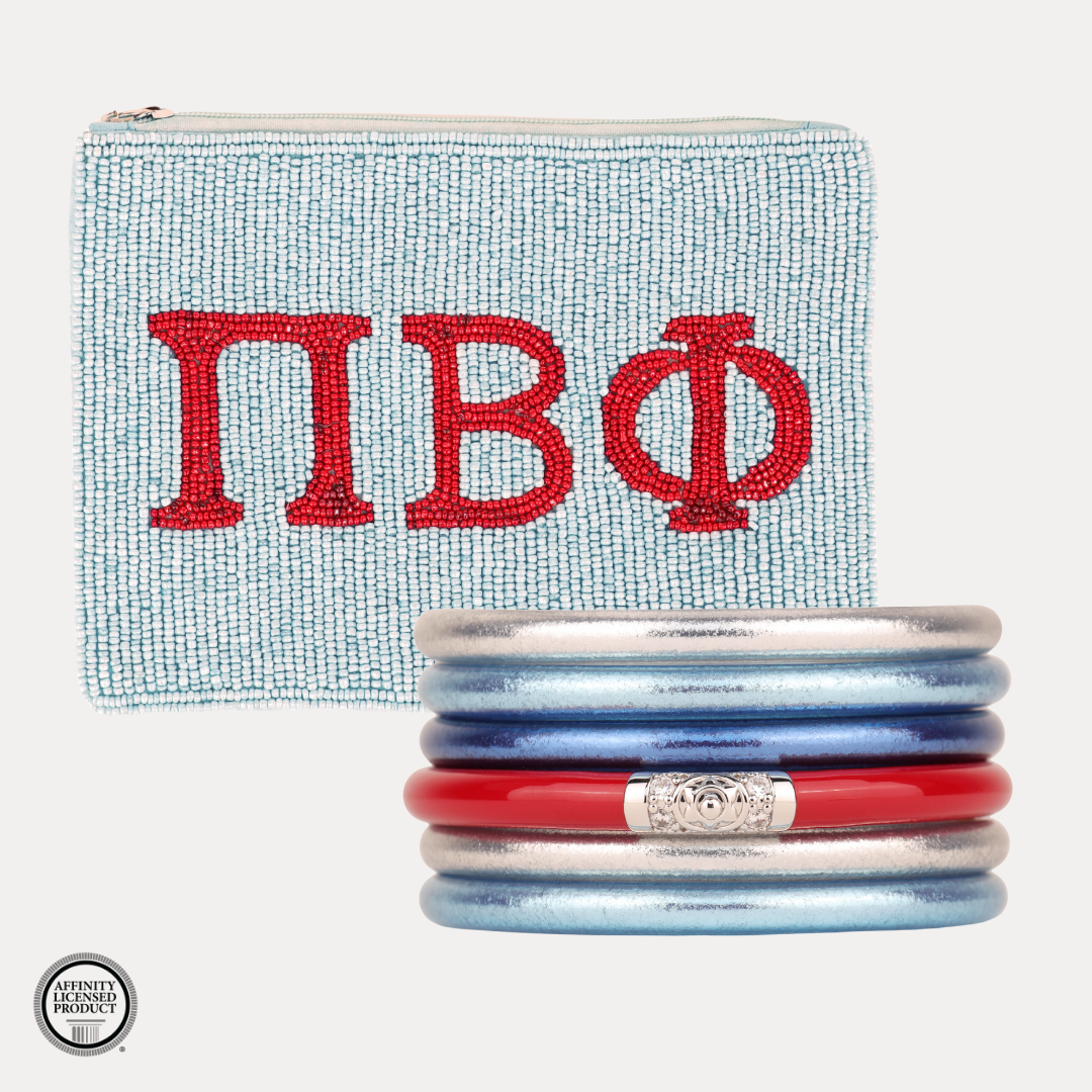 Pi Beta Phi Sorority Bangle Bracelet Stack | BuDhaGirl
