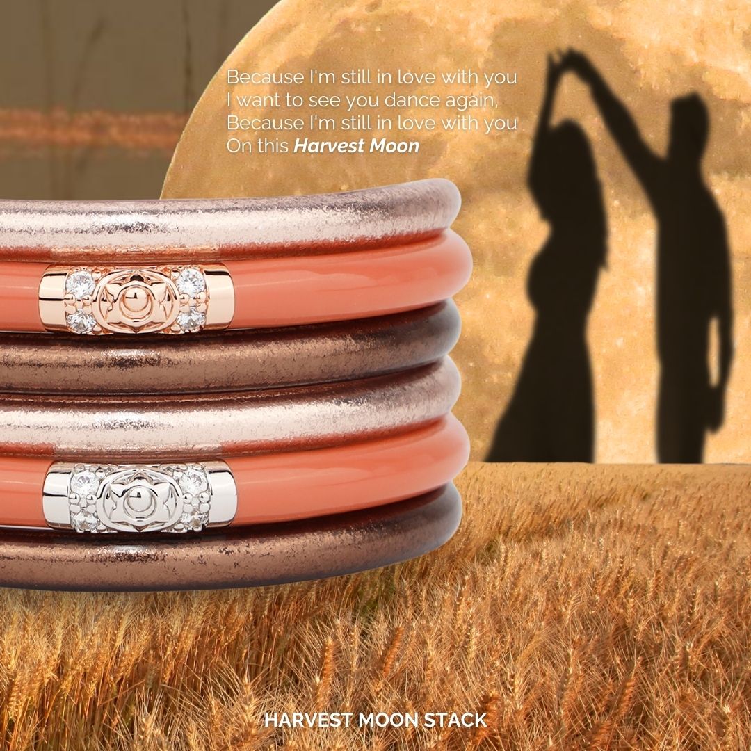 September Harvest Moon Bangle Bracelet Stack | BuDhaGirl