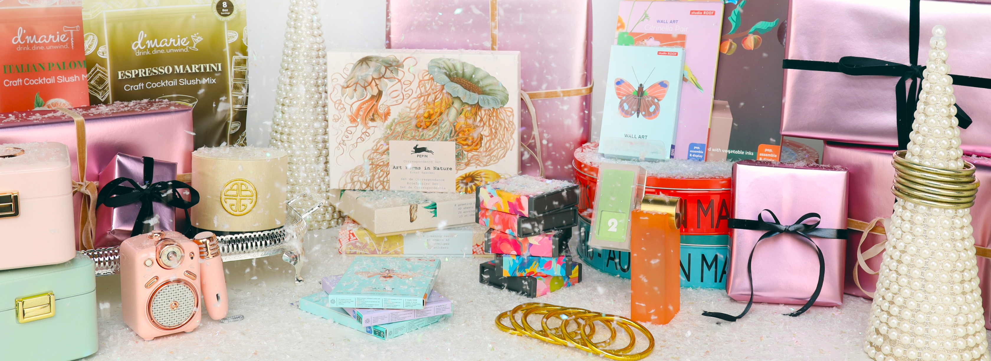 Shop BuDhaGirl's Holiday Pop-up | Speakers, Drink Mixes, Calendars | Stocking Stuffer Gifts