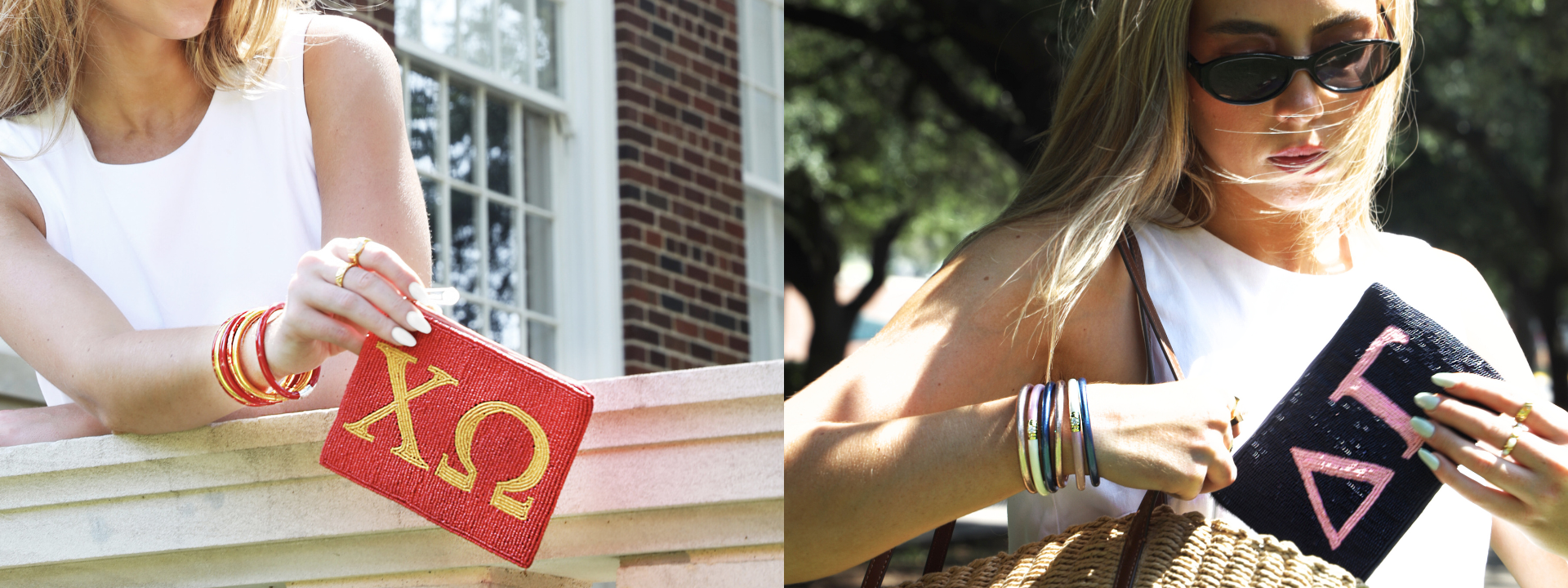 Show sisterhood pride with our sorority bangle stacks | BuDhaGirl