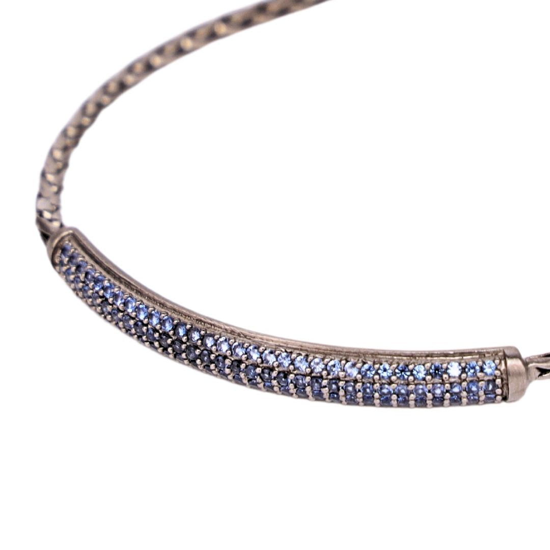 Tanzanite Brad Birthstone Bracelet For Men | BuDhaHomme by BuDhaGirl