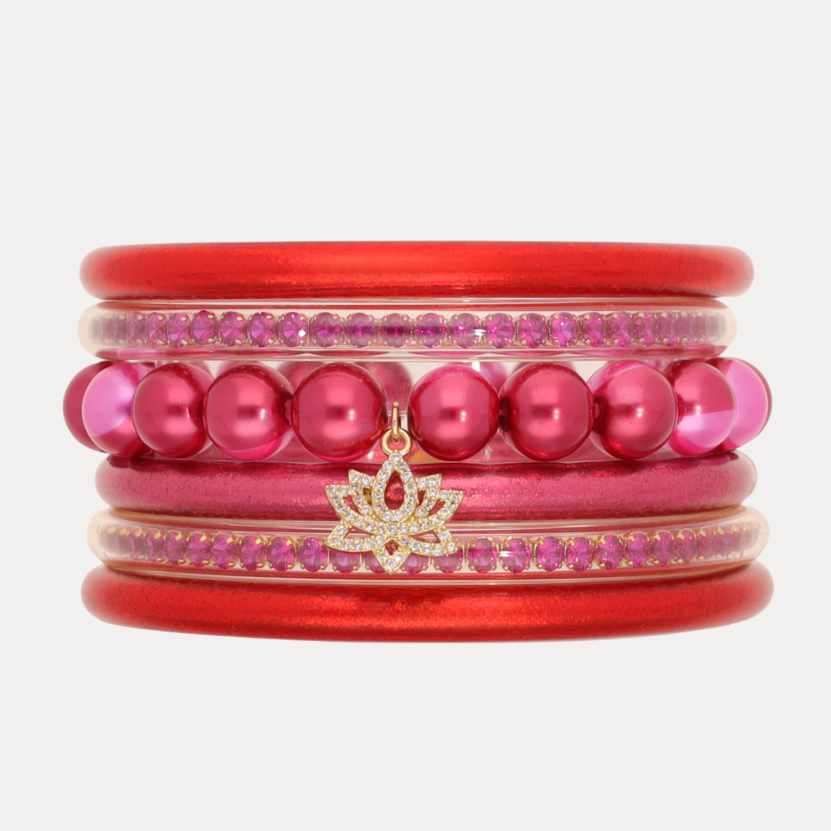 The Pink Peppermint Stack | Bangles, Bracelets, Jewelry | BuDhaGirl