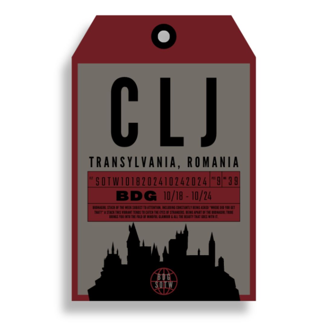 Luggage Tag for Transylvania Bangle Bracelet Stack of the Week | BuDhaGirl