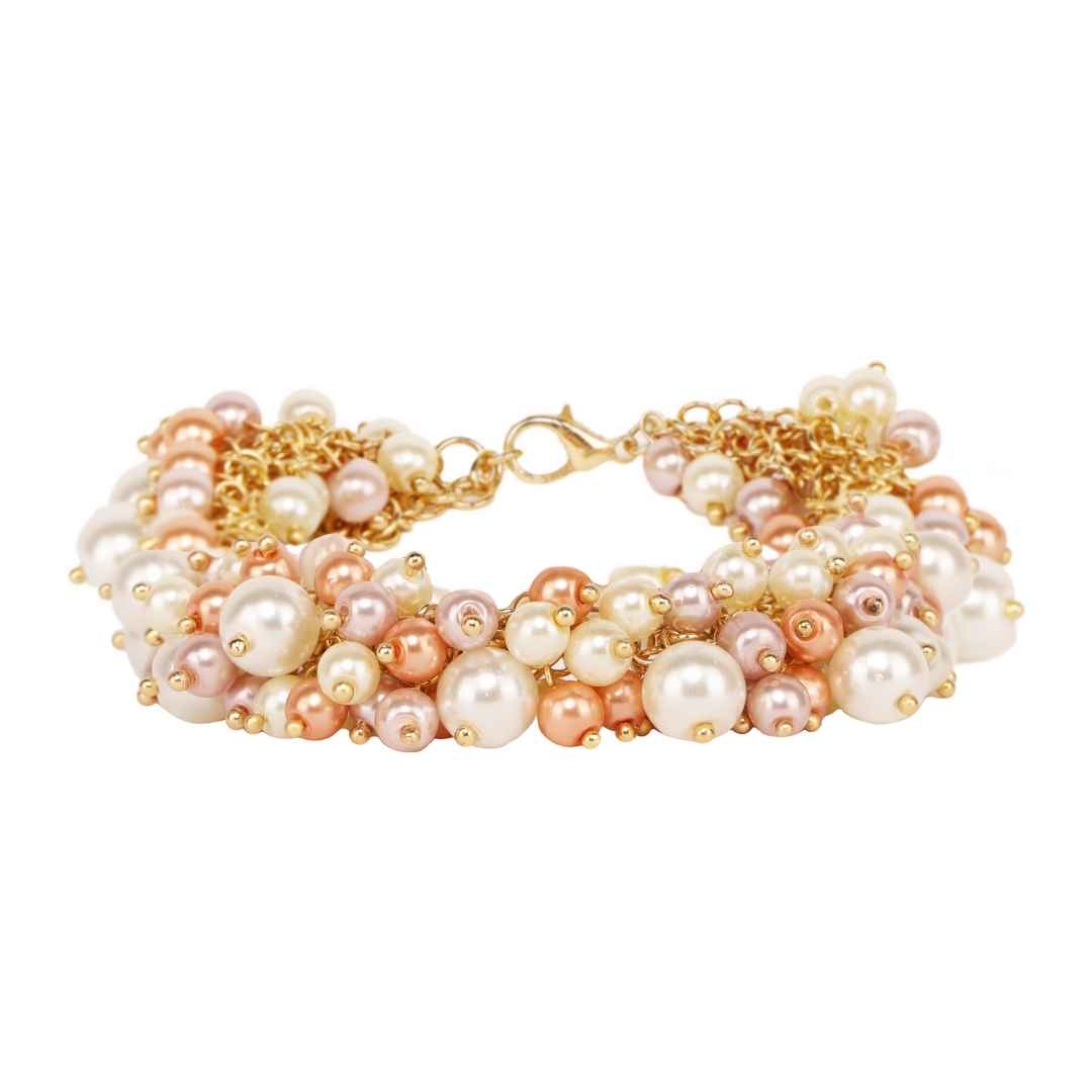 Ariane Pearl Cluster Bracelet | BuDhaGirl