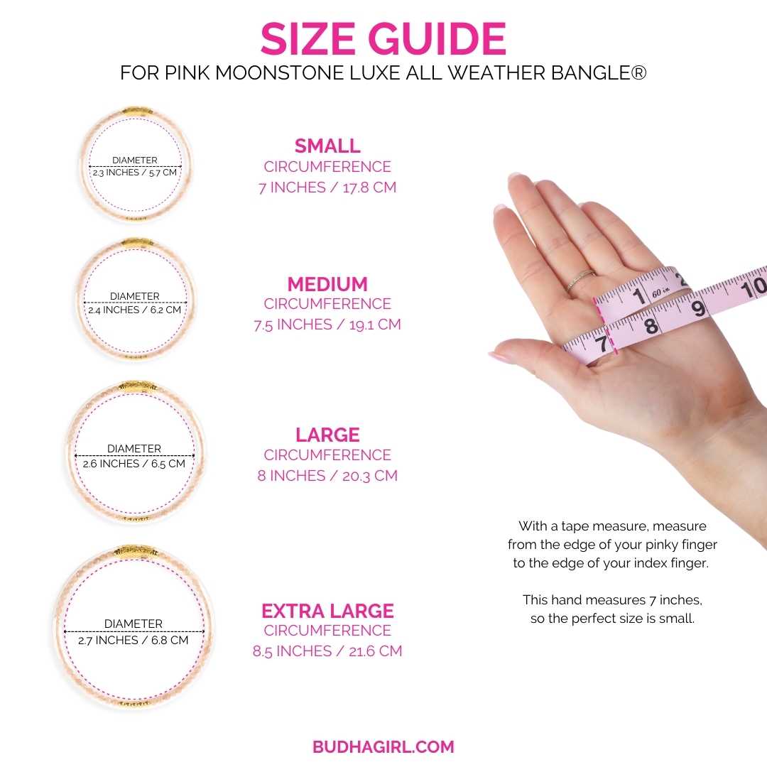 Pink Moonstone Luxe All Weather Bangle®(AWB®) - Serenity Prayer | Bangle Bracelets for Women | BuDhaGirl
