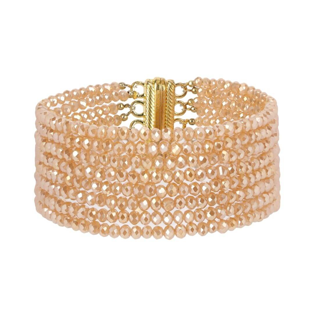 Meghan 8 Strand Crystal Bracelet | BuDhaGirl
